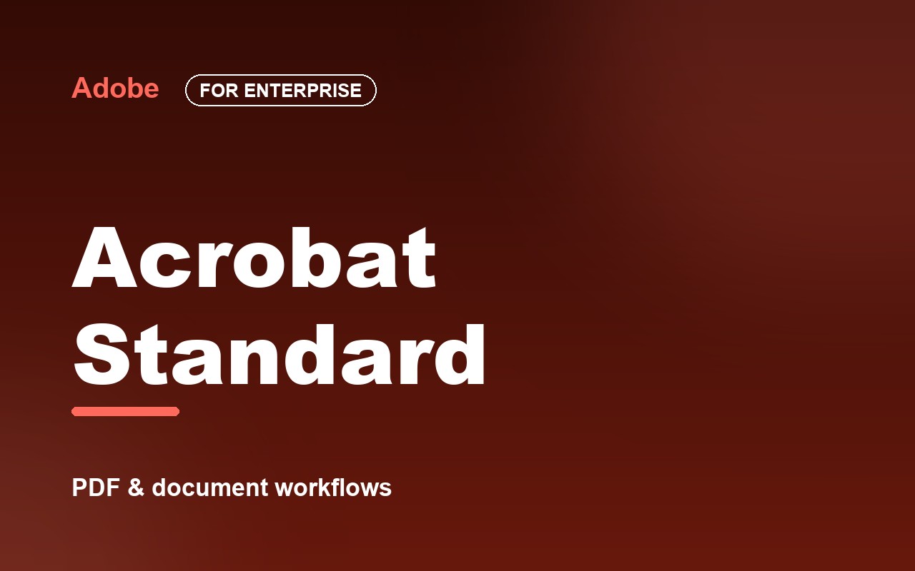 Adobe Acrobat Standard for enterprise — image 1