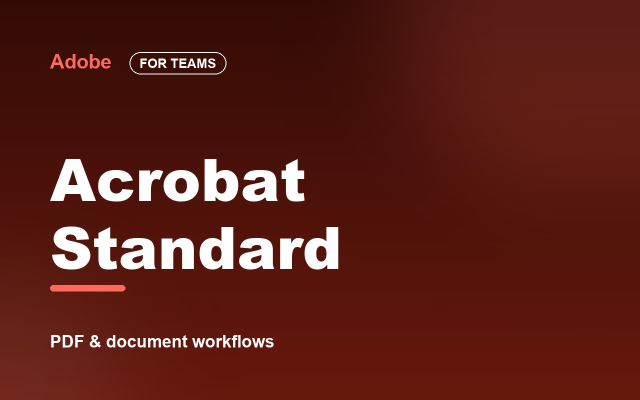 Adobe Acrobat Standard for teams