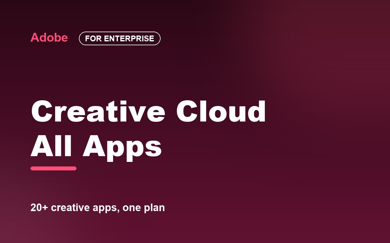 Adobe Creative Cloud for enterprise All Apps — image 1