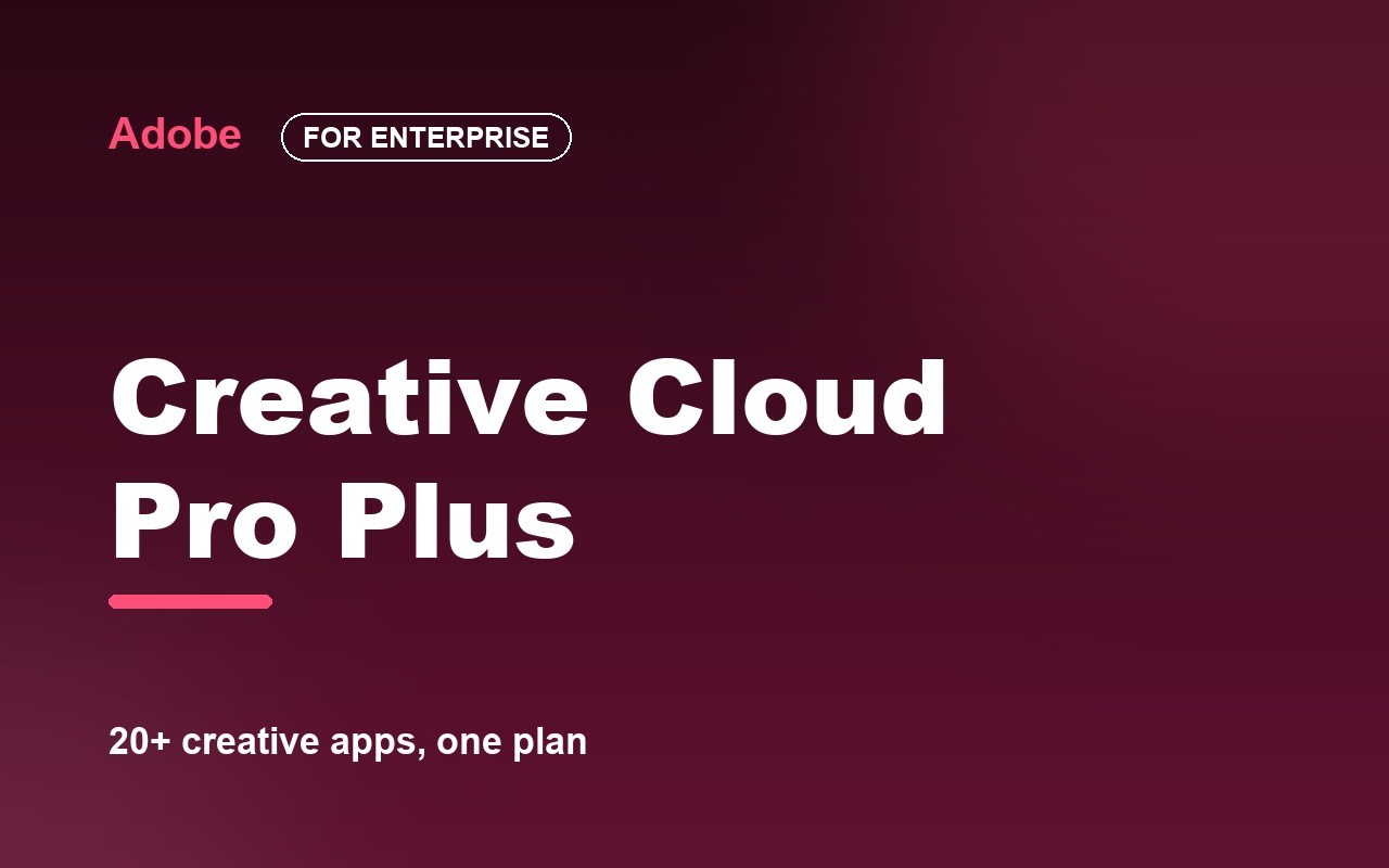 Adobe Creative Cloud Pro Plus for enterprise — image 1
